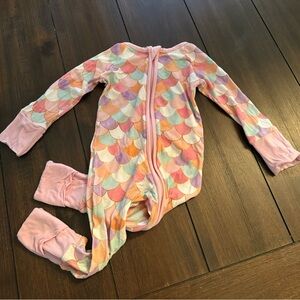 Little Sleepies Pastel Mermaid Kids Footie